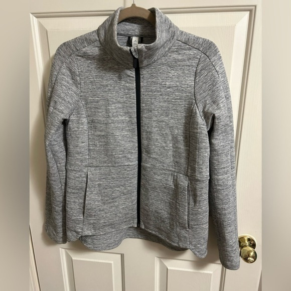 Lululemon Going Places Jacket Heather Space Dyed Medium Grey Black Size 6‎ - Picture 1 of 7